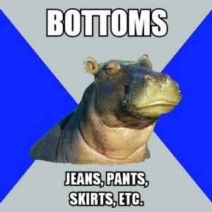 Jeans, pants, skirts, etc.!